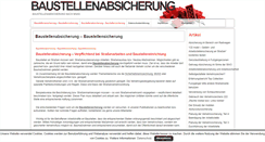 Desktop Screenshot of df-baustellenabsicherung.de